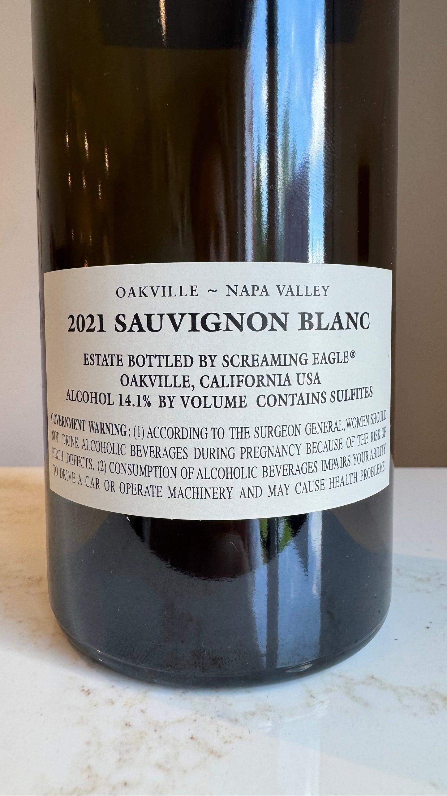 Screaming Eagle Sauvignon Blanc Napa Valley 2021