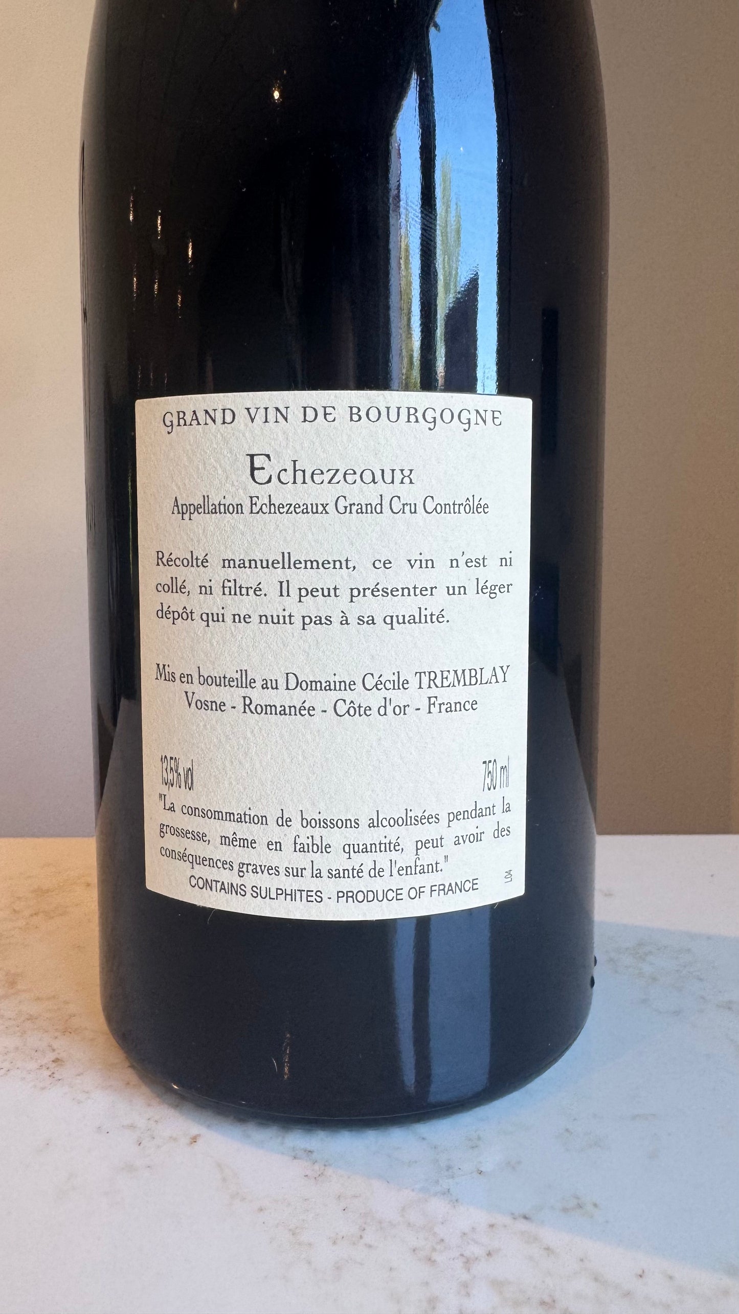 Domaine Cécile Tremblay Echezeaux Grand Cru "Du Dessus" 2018