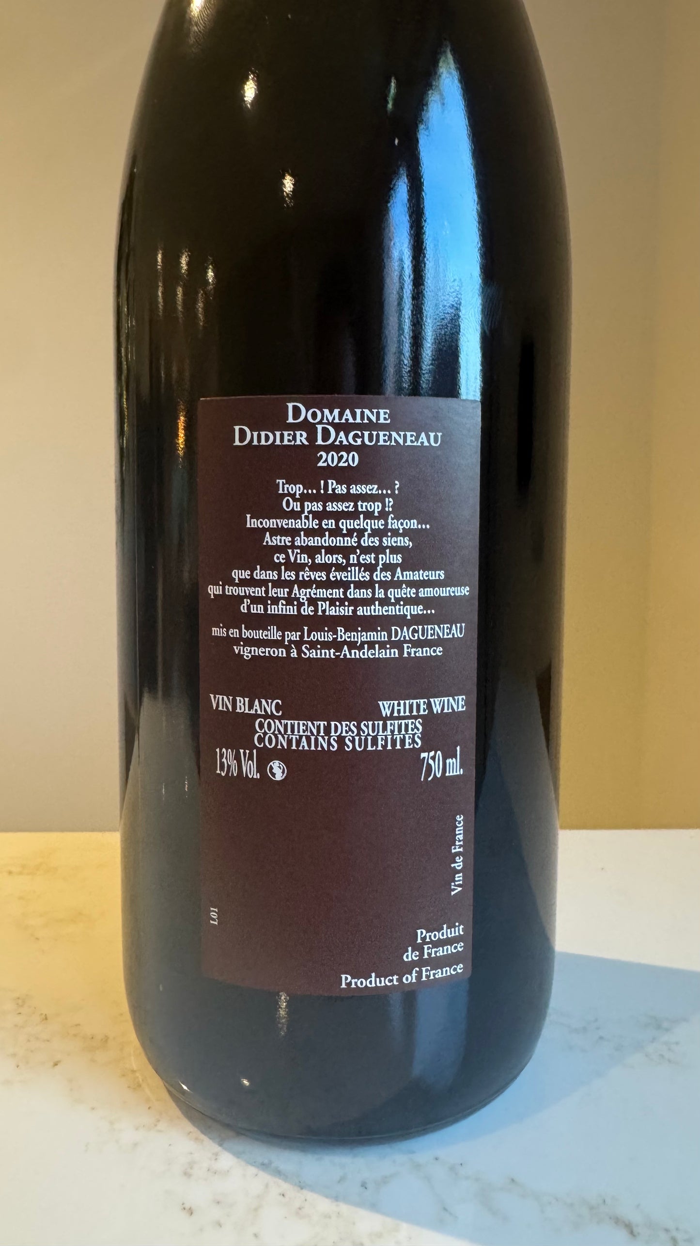 Domaine Didier Dagueneau Pur Sang 2020