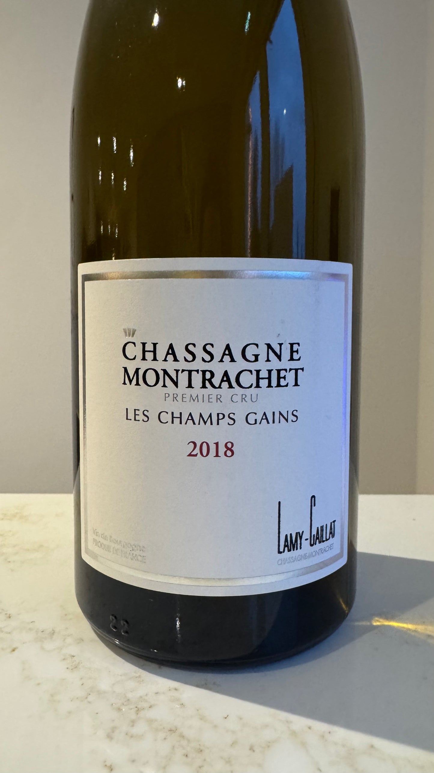Domaine Lamy-Caillat Chassagne Montrachet 1er Cru Les Champs Gains 2018