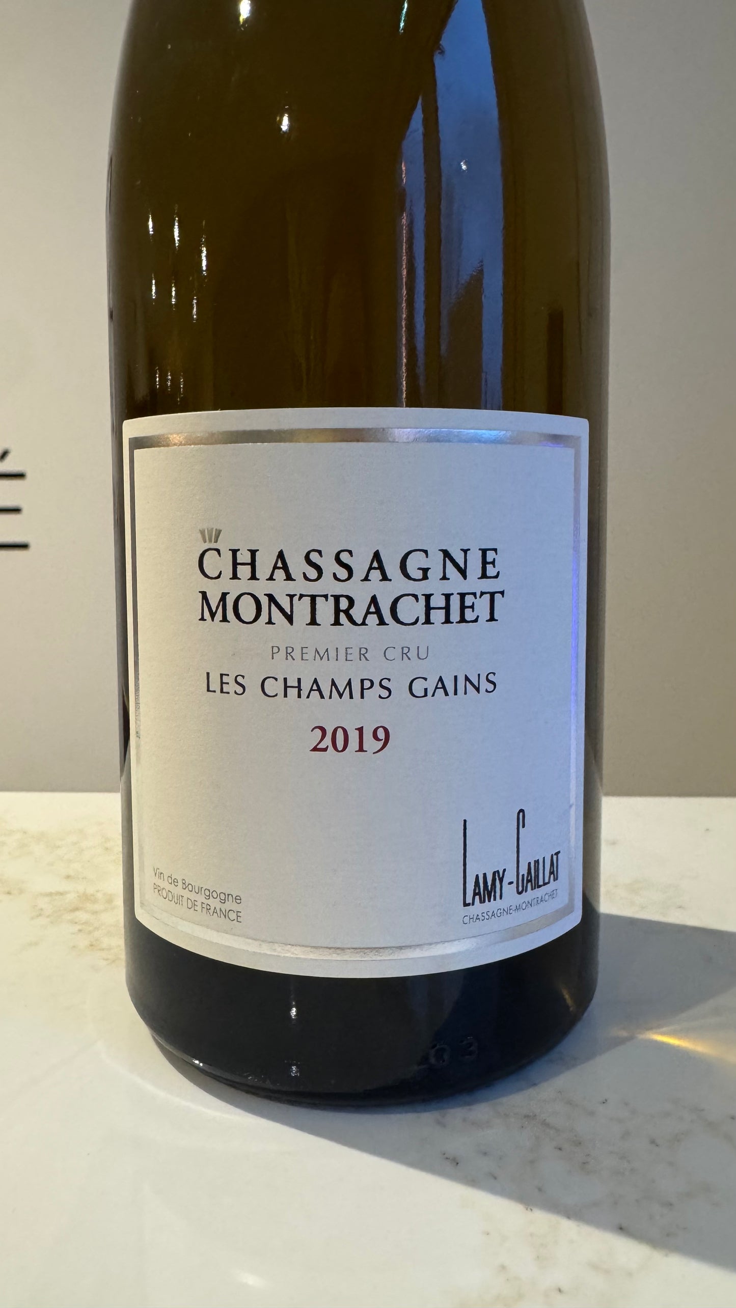Domaine Lamy-Caillat Chassagne Montrachet 1er Cru Les Champs Gains 2019