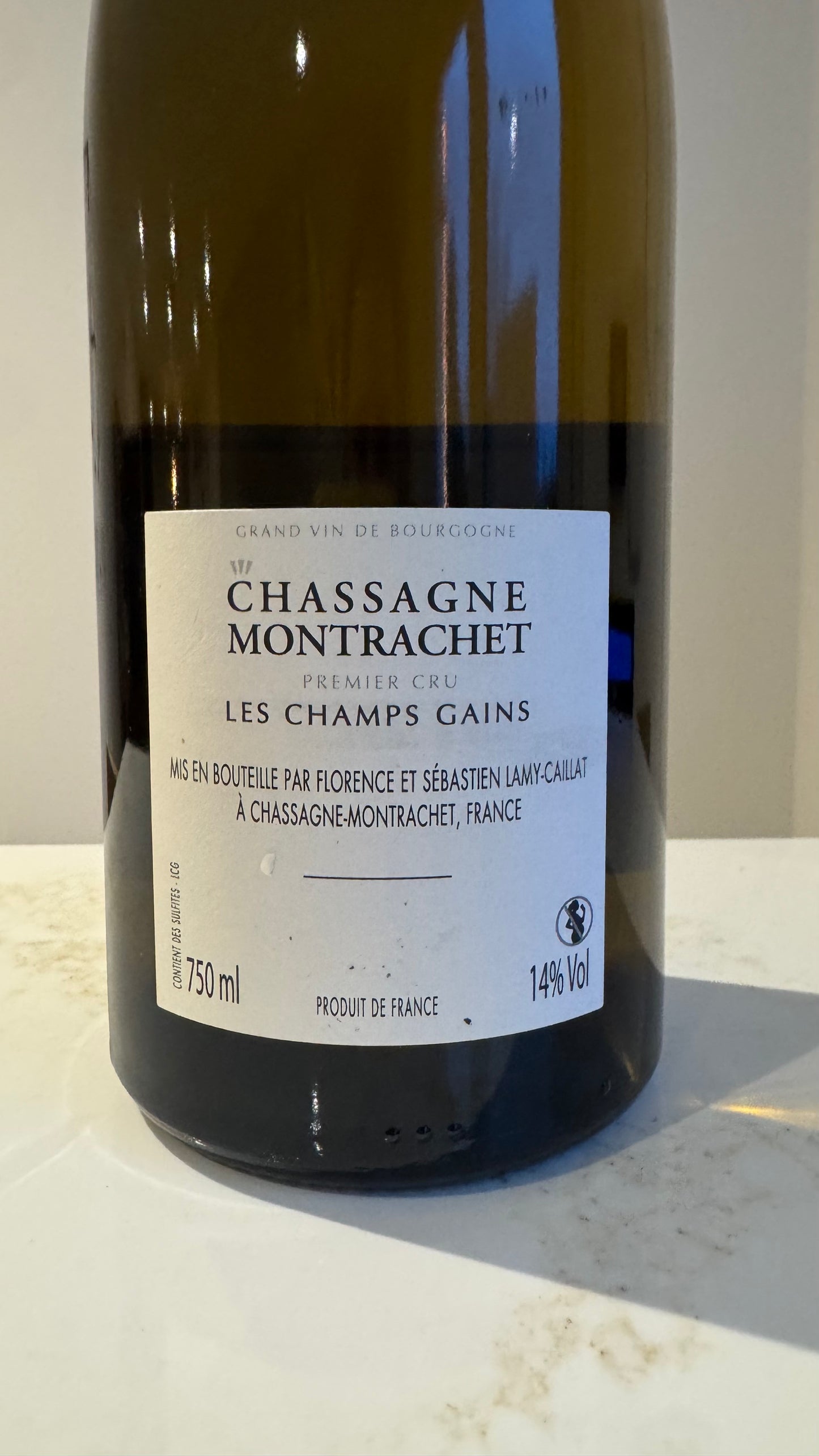 Domaine Lamy-Caillat Chassagne Montrachet 1er Cru Les Champs Gains 2019