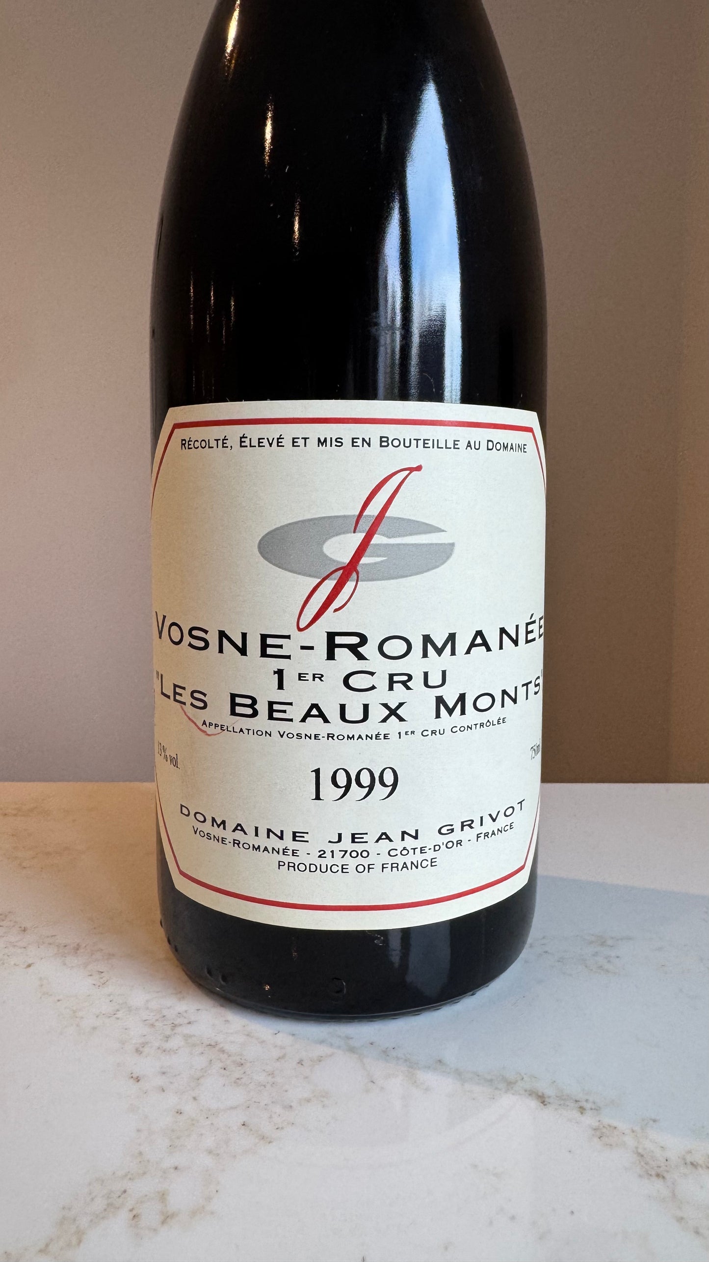 Domaine Jean Grivot Vosne-Romanée 1er Cru "Les Beaux Monts" 1999