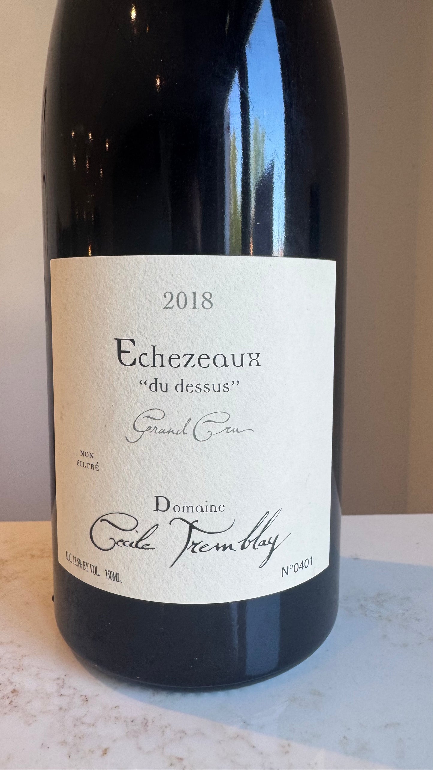 Domaine Cécile Tremblay Echezeaux Grand Cru "Du Dessus" 2018