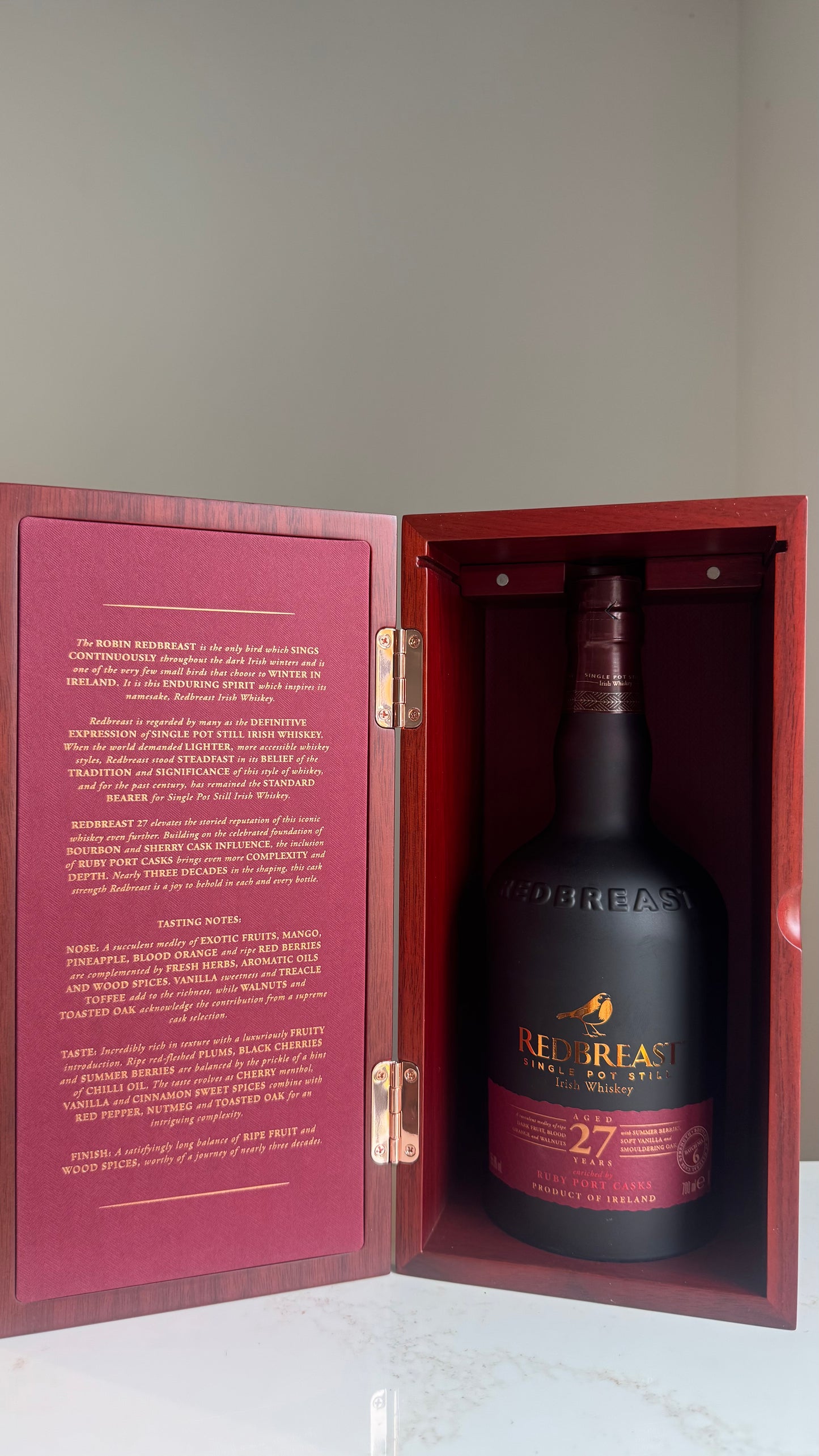 Redbreast Single Pot Still Pipe 27 ans 54,60%