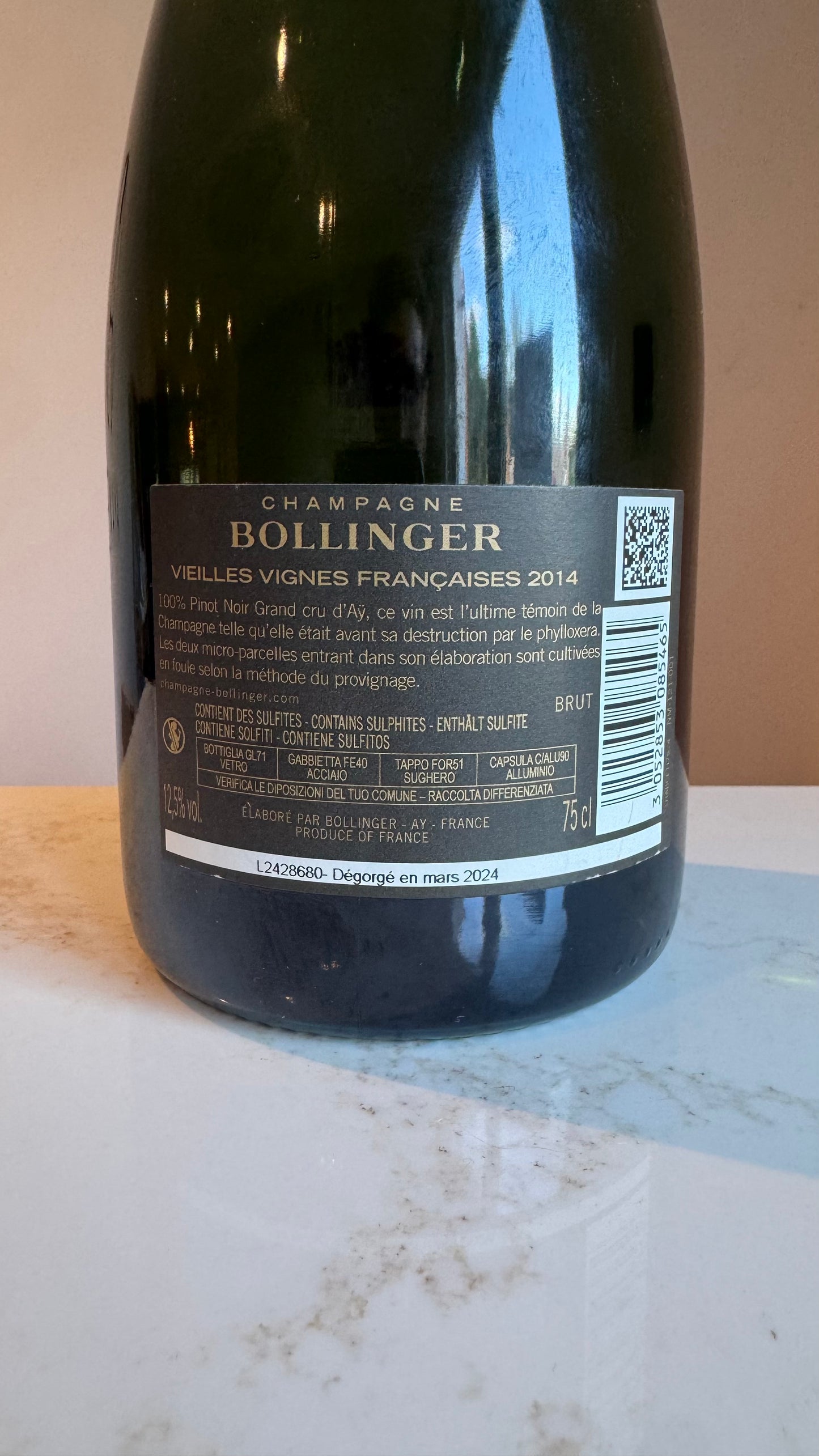 Bollinger Vieilles Vignes Françaises 2014